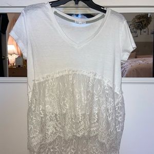 White lace top